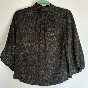 Prologue High neck 3/4 Sleeve Blouse